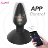 Bluetooth APP Big Anal Vibrator Remote Control Prostate Massage Anal Toy Intelligent Silicone Butt Plug Sex Toys For Men GS0424 1