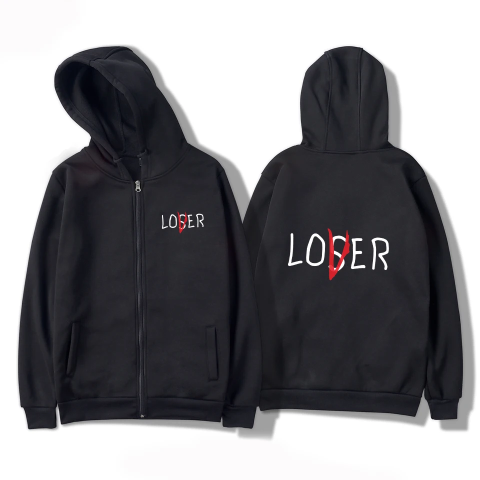LOSER LOVER zipper hoodies men/women New listing Fashion hip hop zipper hoodies LOSER LOVER jackets zip up hooded casual tops