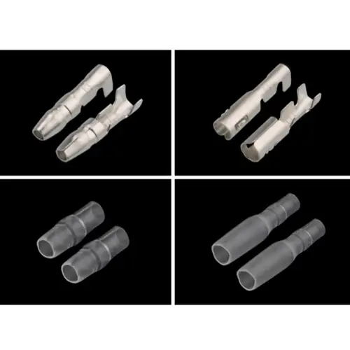 25/50/100sets 3.5 bullet terminal   car electrical wire connector diameter 3.5mm Female + Male + Case Cold press Crimp terminal - Image 4