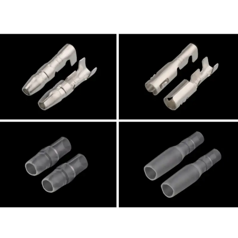25/50/100sets 3.5 bullet terminal   car electrical wire connector diameter 3.5mm Female + Male + Case Cold press Crimp terminal - Image 4