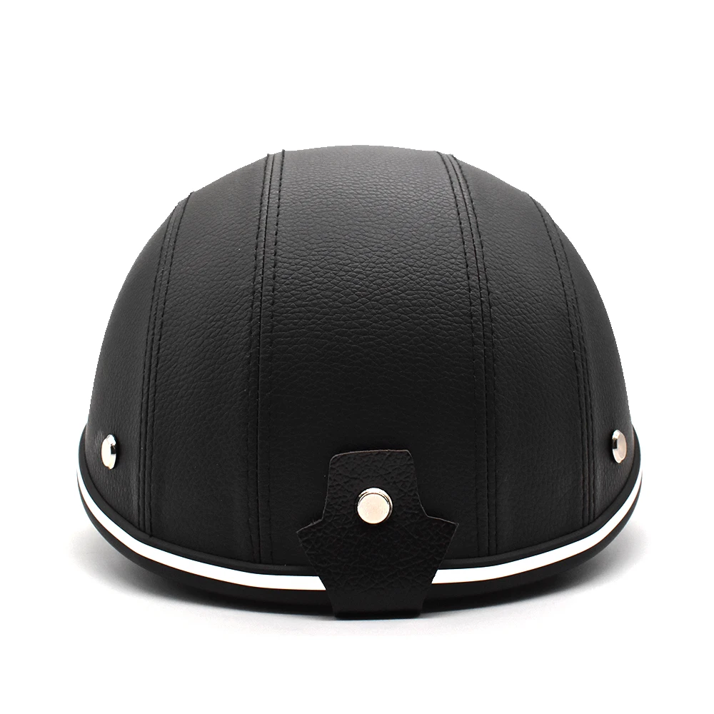Motorcycle Helmet Half Face Vintage Retro German Scooter Men's Helmet Head Safety Protection Gear Motorbike Helmet DOT Approved
