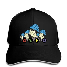 devo BLUE Baseball cap BLACK devo logo kid toddler children 3 11 snapback hat Peaked