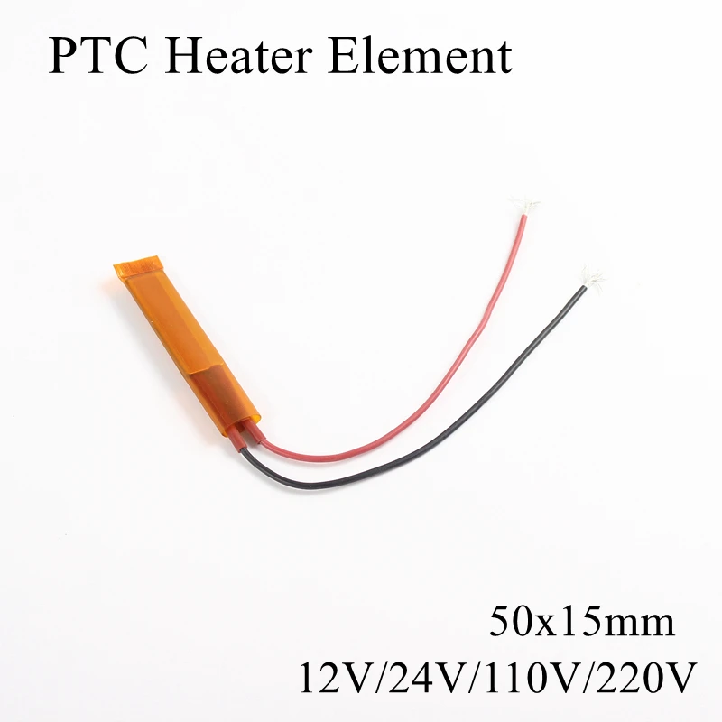 1 шт. 50x15 мм 220 В 200 градусов Цельсия PTC нагревательный элемент постоянный термостат изолированный термистор керамическая нагревательная пластина чип