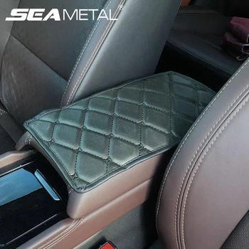 

Universal Car Armrest Cover Mat Console Arm Rest Covers Soft Leather Sponge Protective Pad Mats Set Waterproof Auto Accessories
