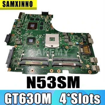 

N53SM Motherboard W/ 4*Slots GT630M 2G For ASUS N53S N53SV N53SN N53SM laptop Motherboard N53SM Mainboard Test work 100%