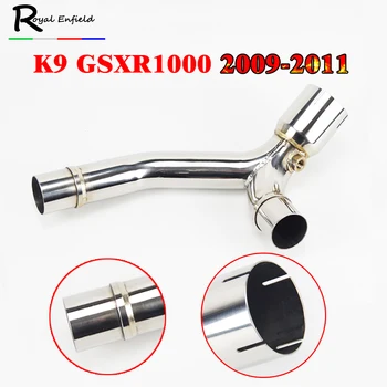 

GSXR 1000 Motorcycle Exhaust Escape Modified Middle Connection Link Pipe Slip On For SUZUKI 2009 - 2011 GSXR1000 K9 GSX R1000