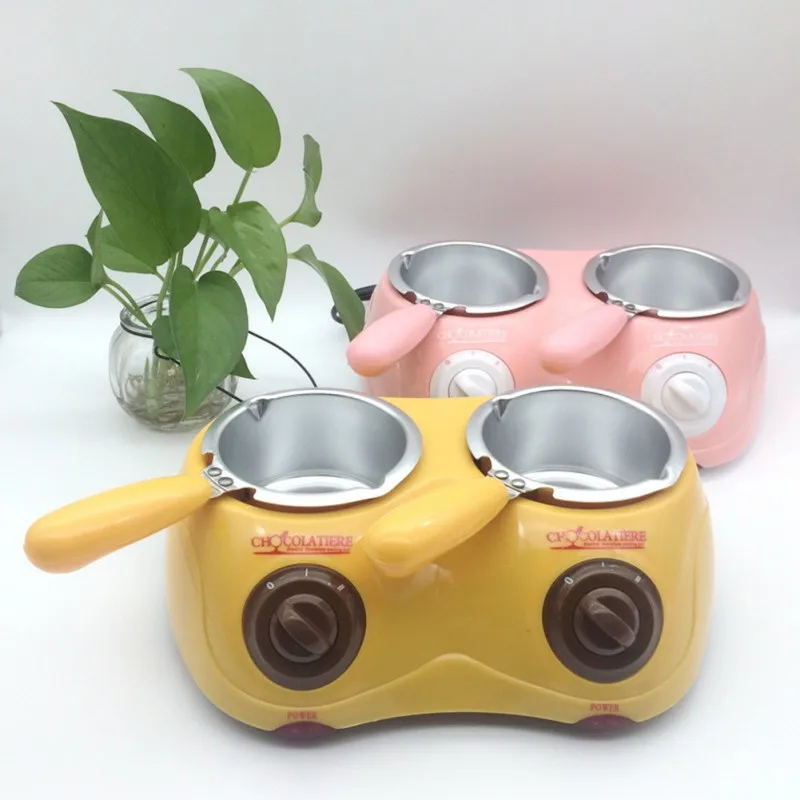 

Chocolate Candy Melting Pot Electric Chocolate Fountain Fondue Chocolate Melt Double Pot Melter Machine Diy Kitchen Tool