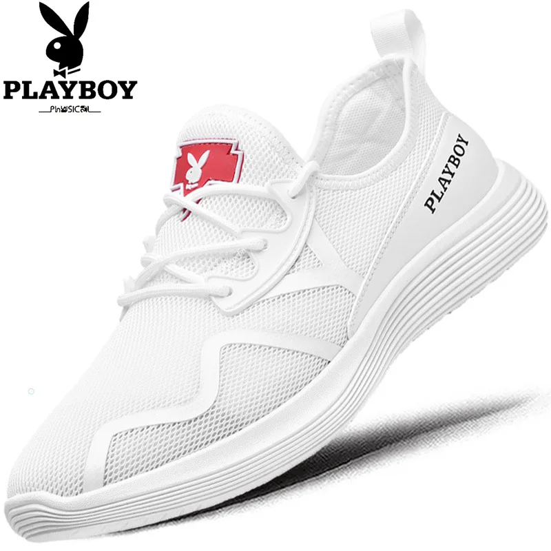 

PLAYBOY MEN'S SHOES Spring Casual Breathable Athletic Shoes Men Korean-style Mesh Shoe Young MEN'S Running Shoes Fashion
