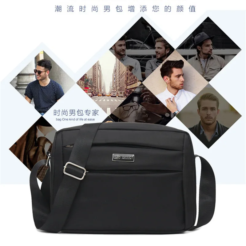 

2019 MEN'S Single-shoulder Bag Oxford Cloth Waterproof Business Shoulder Bag Briefcase Shoulder Bag Men's