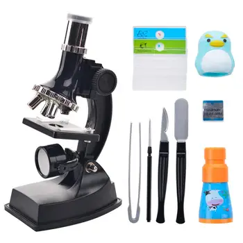 

Kuulee Primary School Children's Science Experiment Educational Toys 900X Microscope Combination Set Microscope new
