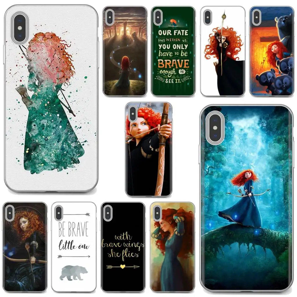 Смелая принцесса из фильма Merida Archer для Galaxy A10 A30 A40 A50 A60 A70 a12 a31 a41 A51 a51 a20e a21s a32 a52 a72