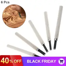 6 шт./лот художественный ручной резной набор стамесок резной по дереву нож ручной инструмент с высокоуглеродистой стальной головкой для DIY Деревообрабатывающие инструменты для резьбы по дереву