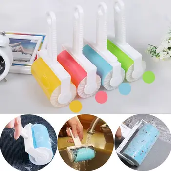 

1pc Remover Washable Cleaning Brush Fluff Cleaner Sticky Picker Lint Roller Carpet Dust Pet Hair Clothes Reusable Home Tool