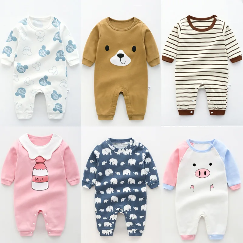 

Spring Autumn Winter Baby Onesie Pure Cotton Baby Girls Men's Newborns Clothes Autumn Clothing Romper 6 Pajamas 3 Months 0-Year-