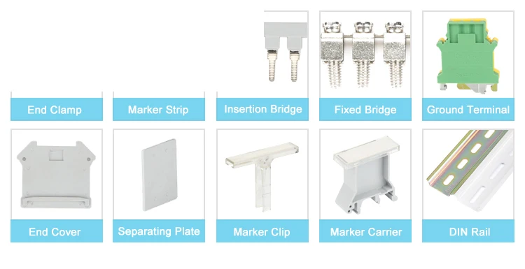 10 шт. USLKG 3N эквивалент Феникса заземления Din винт клеммный блок PE с той же формой к универсальному разъему