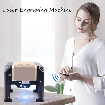 

3000mw CNC Laser Engraver DIY Logo Mark Printer Cutter Laser Engraving Machine Woodworking 80x80mm Engraving Range 3W Mini Laser