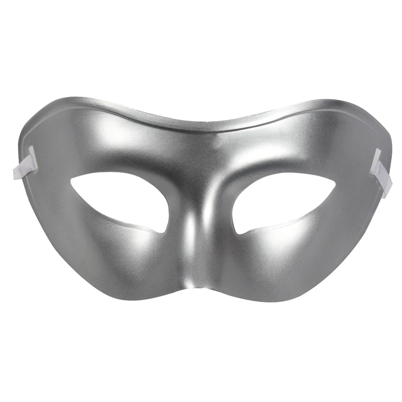 

Fantasy Men Masquerade Ball Mask Costume Party Eye Mask Fancy Vintage Silvery CNIM Hot