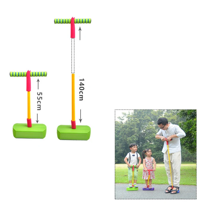 Спорт на открытом воздухе лягушка прыжок увеличенный игра родитель ребенок