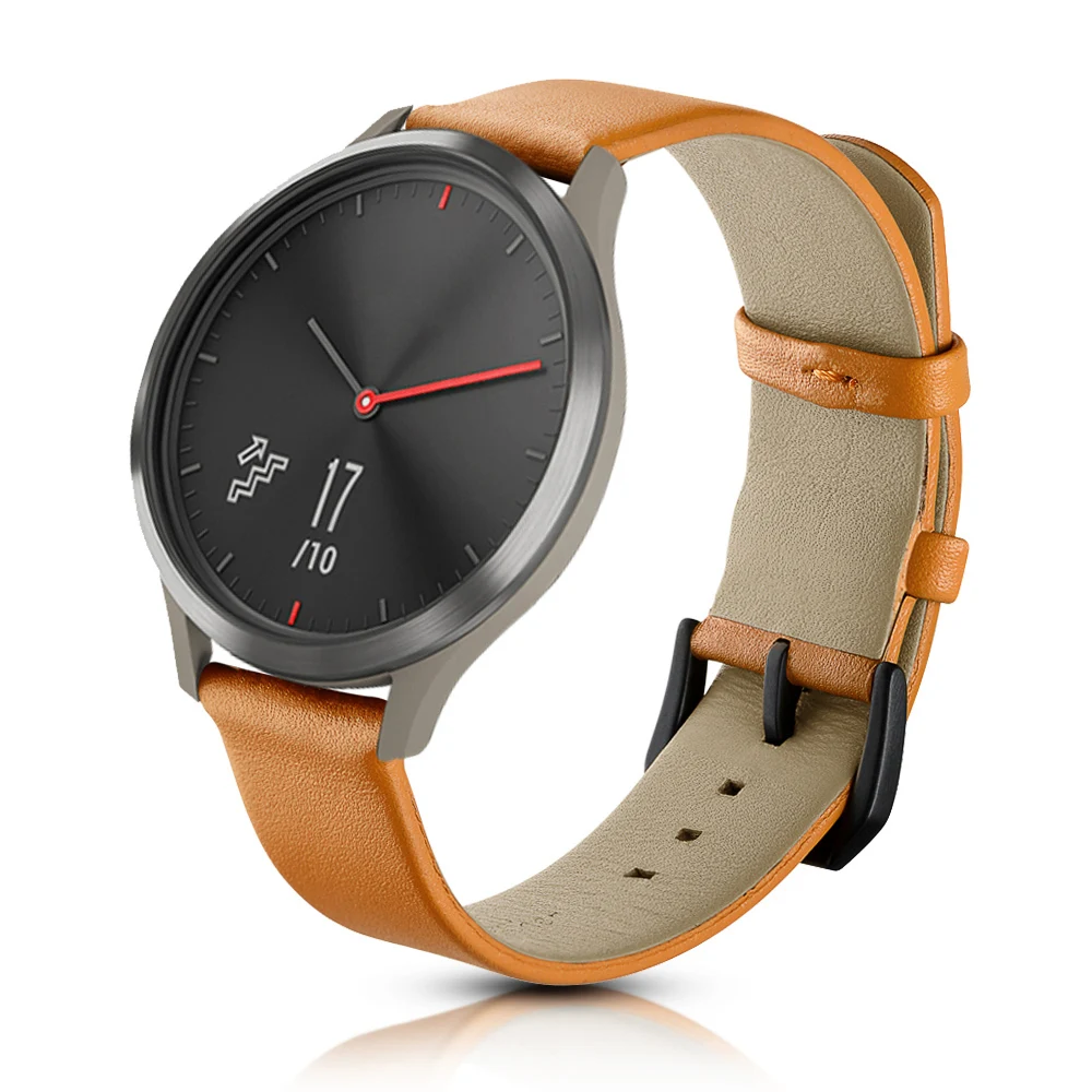 Ремешок из искусственной кожи для Garmin Vivomove HR/Vivoactive 3/CAME/SQ Band браслет Samsung Galaxy Watch 3 41