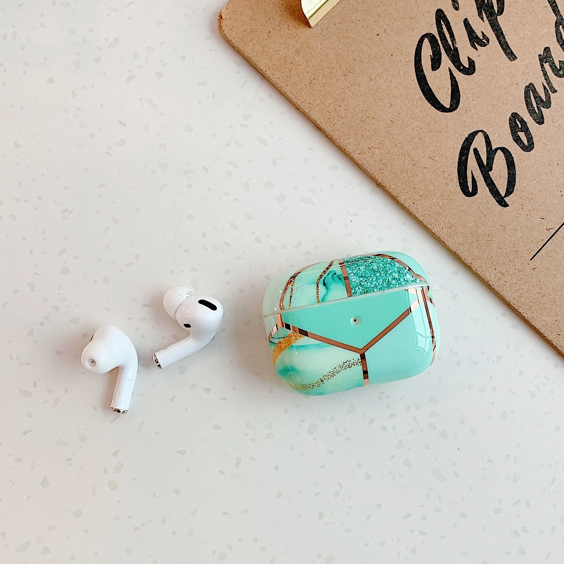 YH Милый чехол для наушников для Apple Airpods Pro, чехол с мрамором, Роскошный Жесткий Чехол для Apple Air Pods Pro 3, Наушники Earpods, зарядная коробка - Цвет: YH
