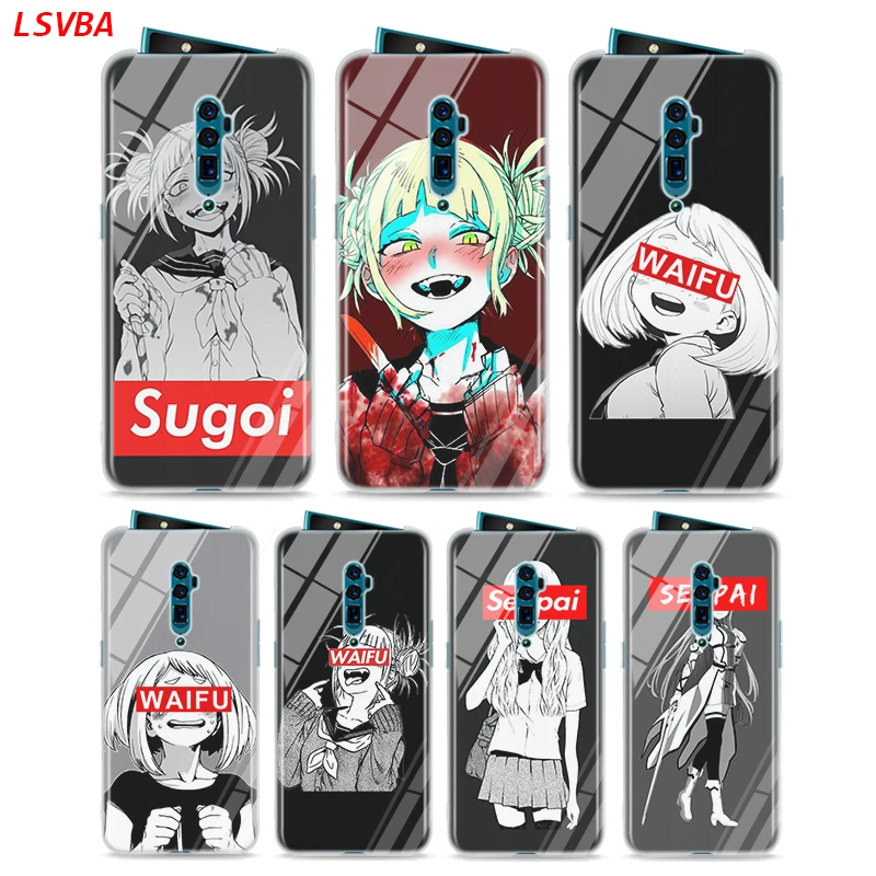 Силиконовый чехол Sugoi Senpai Anime Waifu для OPPO Reno Z 10X Zoom F11 F9 F7 F5 A7 R9S R17 R15 Realme X2 2 C2 K3 K5 Pro