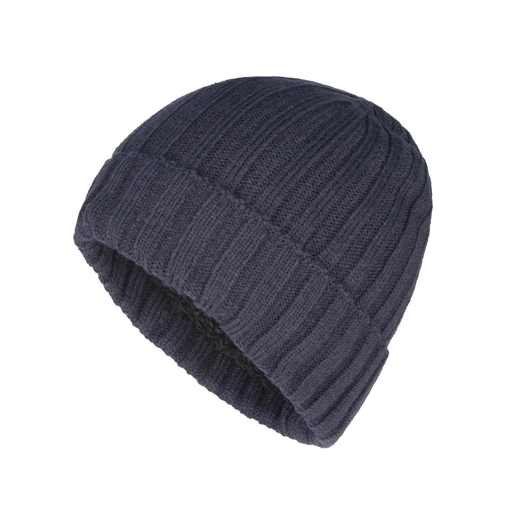 Herren Beanie Übergröße - Slouchy Strickmütze Mit Schädel-Muster Für Winter