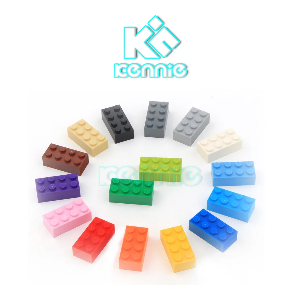 400 шт./лот Kennie поступление NO.3001 цветные части оптом 2x4 высокие кирпичные частицы