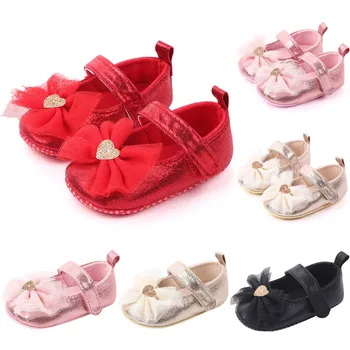 

baby shoes newborn first walkers детская обувь Baby Girl Shoes Comfortable Butterfly-knot Fashion First Walkers Kid Shoes