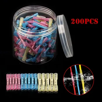 

200PCS Assorted Heat Shrink Butt Connectors-Waterproof Electrical Wire Connectors-Insulated Crimp Connectors Butt Splice Kit