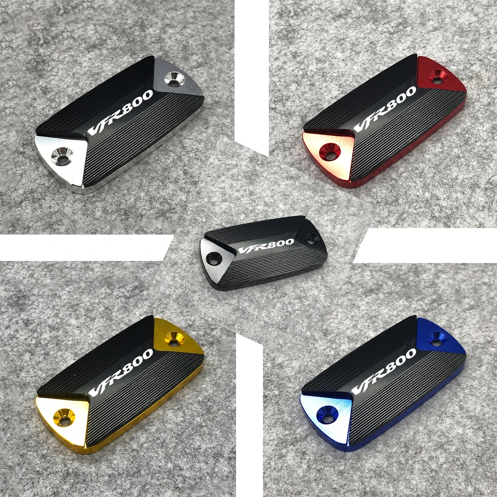 

Knight823 Motorcycle Brake Fluid Reservoir Cover Cap For HONDA VFR 800F 800X VFR800X VFR800F 2002-2014 with Laser Logo