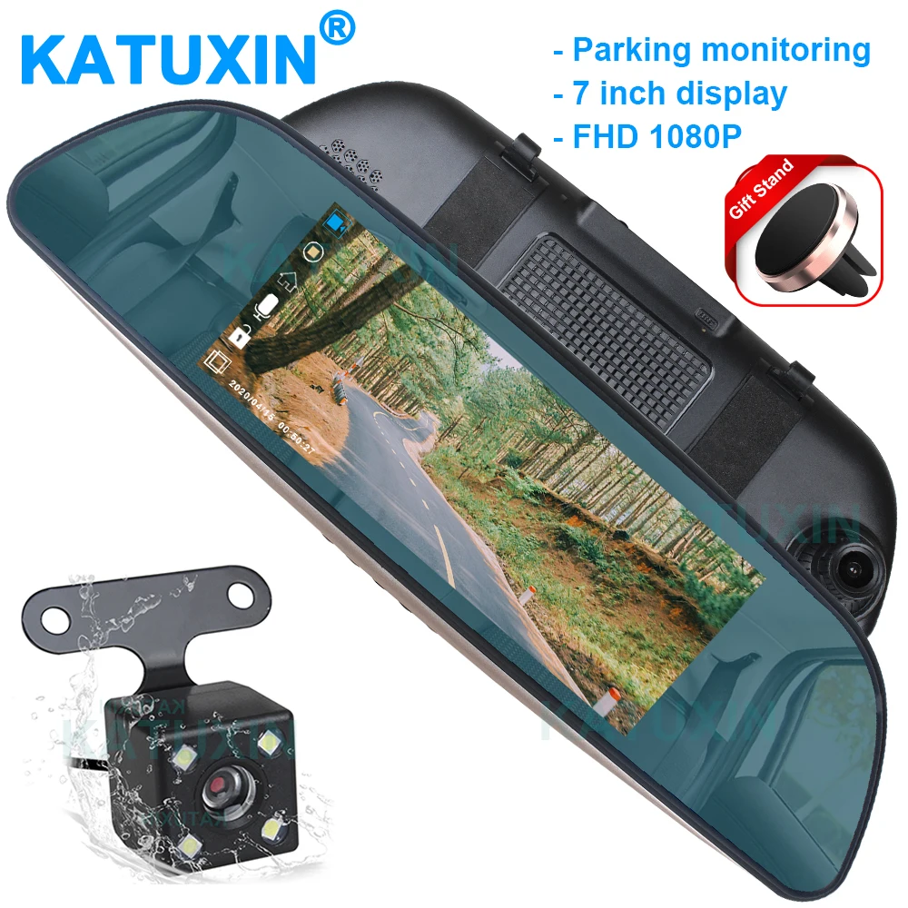 Видеорегистратор KATUXIN L701 7 дюймов IPS 1080P HD с камерой заднего
