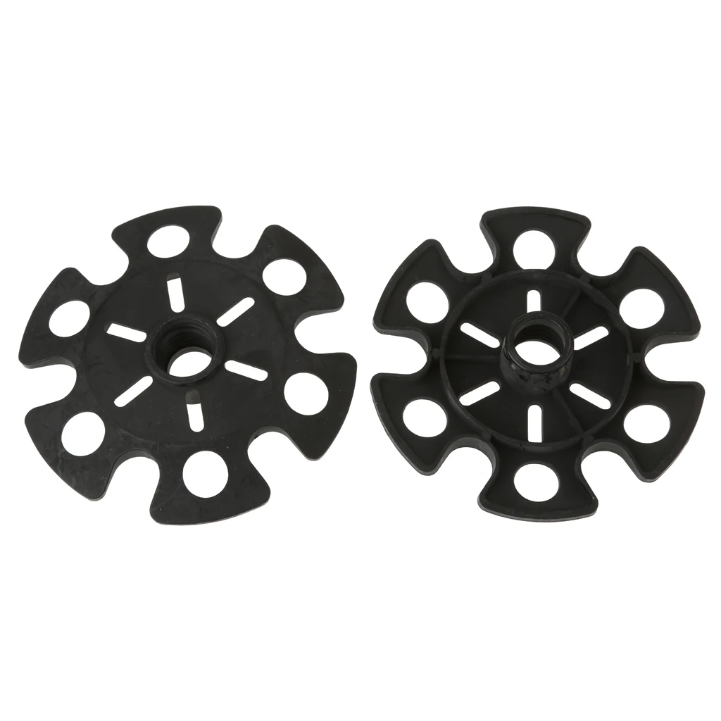 4 Pieces/Set 8cm Durable Rubber Snowflake Shaped Basket Guard Protector for Hiking Trekking Poles Sticks