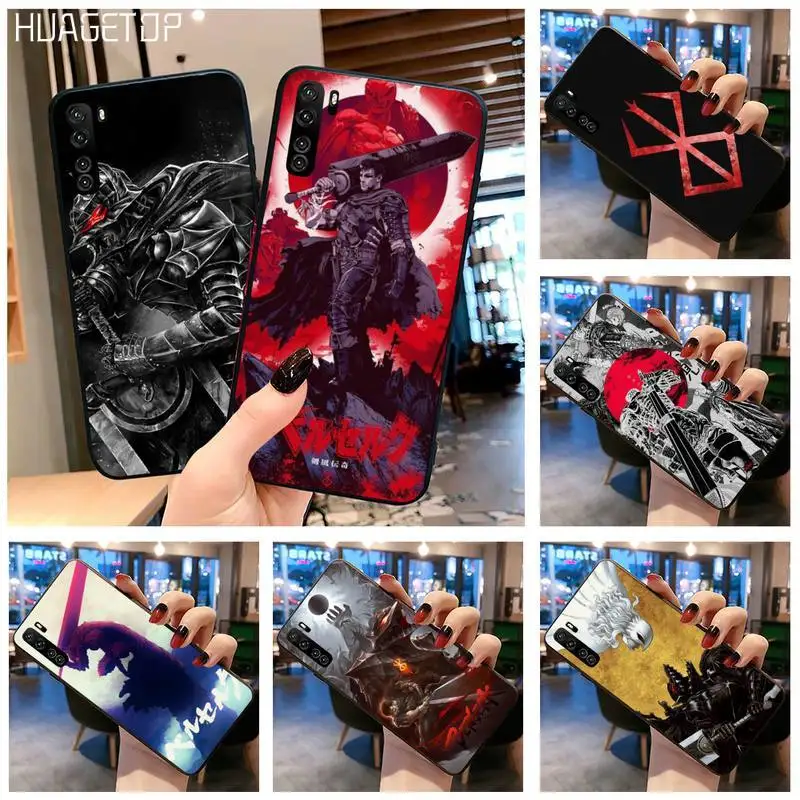 

HUAGETOP Berserk Anime Guts Griffith Black Soft Phone Case for Huawei P20 P30 P40 lite E Pro Mate 30 20 Pro P Smart 2020 prime