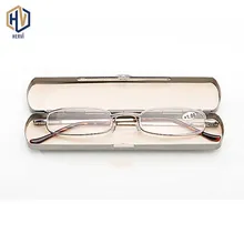 Зажим для носа квадратные очки для чтения для мужчин и женщин TR90 рама портативная полоса очков для чтения кошелек коробка+ 1,0+ 1,5+ 2,0+ 2,5