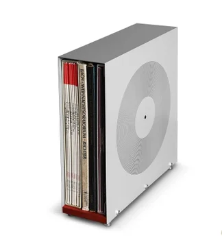 

Gray Square Black Rubber Record Shelf Box, Cd Disc , Special Lp For Graphophone