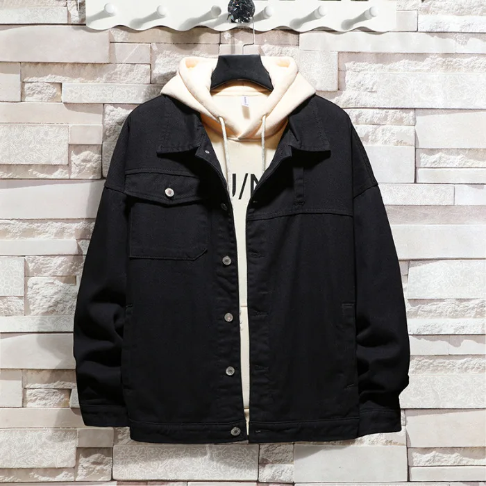 

Autumn And Winter Men Japanese-style Back Printed Tooling Jacket Loose Casual Korean-style MEN'S Upperwear