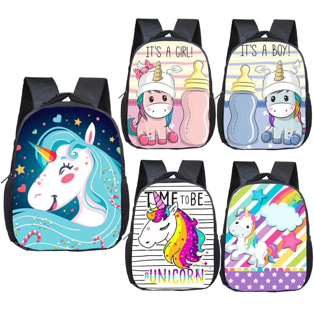 Kindergarten Bag Unicorn School-Bags Bookbag Girls Baby Kids Children Cartoon Gift Backpack