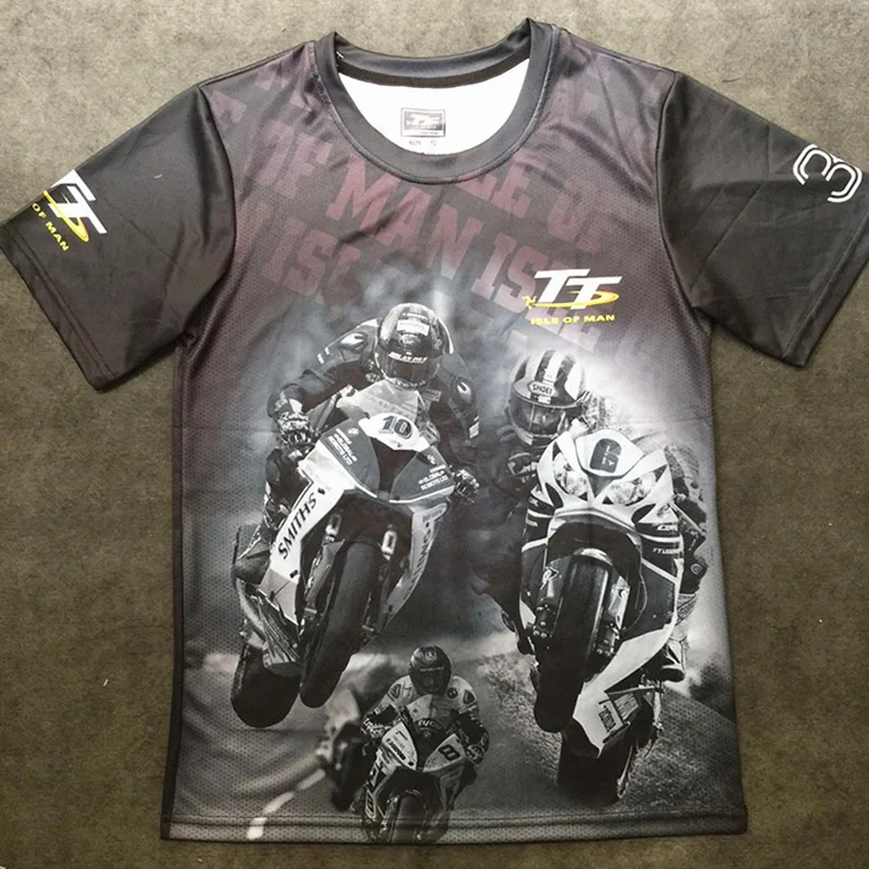 Мужская футболка с коротким рукавом MOTO GP TT Racing летняя для езды на мотоцикле