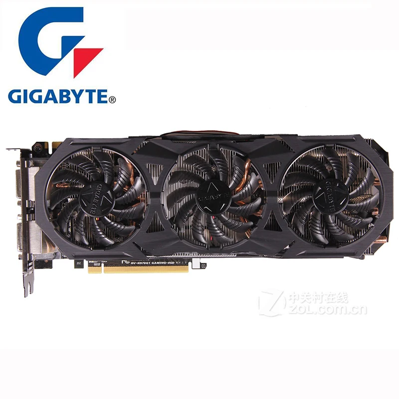 Видеокарта GIGABYTE GTX 970 4 Гб GDDR5 256 бит графические карты GPU для nVIDIA Geforce GTX970 GTX970-4GB Map Hdmi