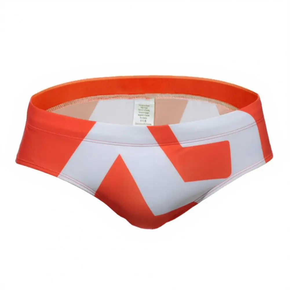 Fashionable men's briefs ultra-fine nylon skin-friendly quick-drying printing European and American sexy swimwear men's shorts