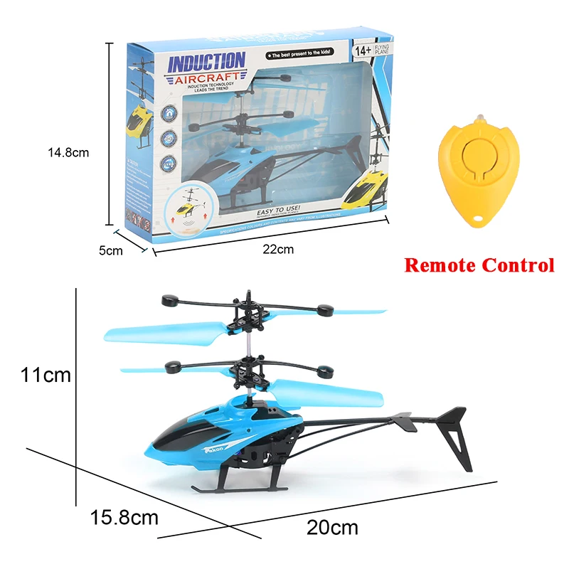 Mini Drone Quadcopter Flying Helicopter Aircraft RC Drone Infrared Induction Dron Remote Control Helicoptero Cartoon Flight Toys