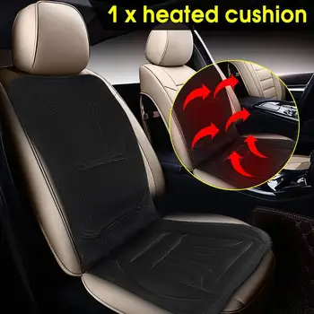 

12V Automobiles Heated Car Seat Cover Auto Cover Car Seat Protector Cashmere Electric Heating Cushion Warmer Winter