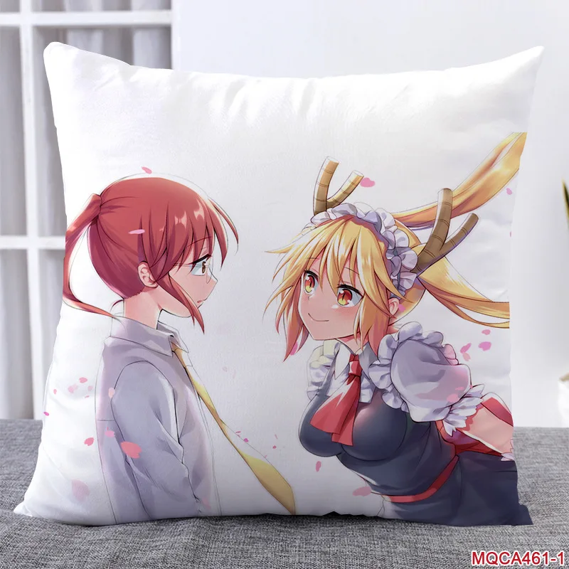 Japanese Anime Home Textile Two Sided Square Pillow Case Miss Kobayashi's Dragon Maid Dakimakura Pillowcase Body Cover | Дом и сад