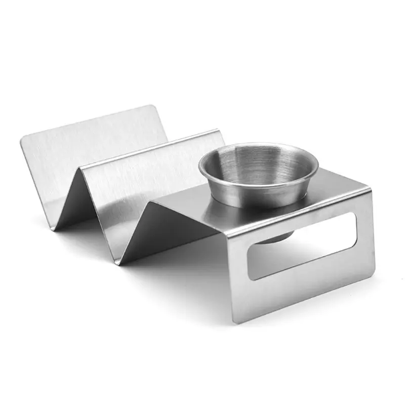 Taco Holder Stands Stainless Steel With Easy Access Handle Oven Grill