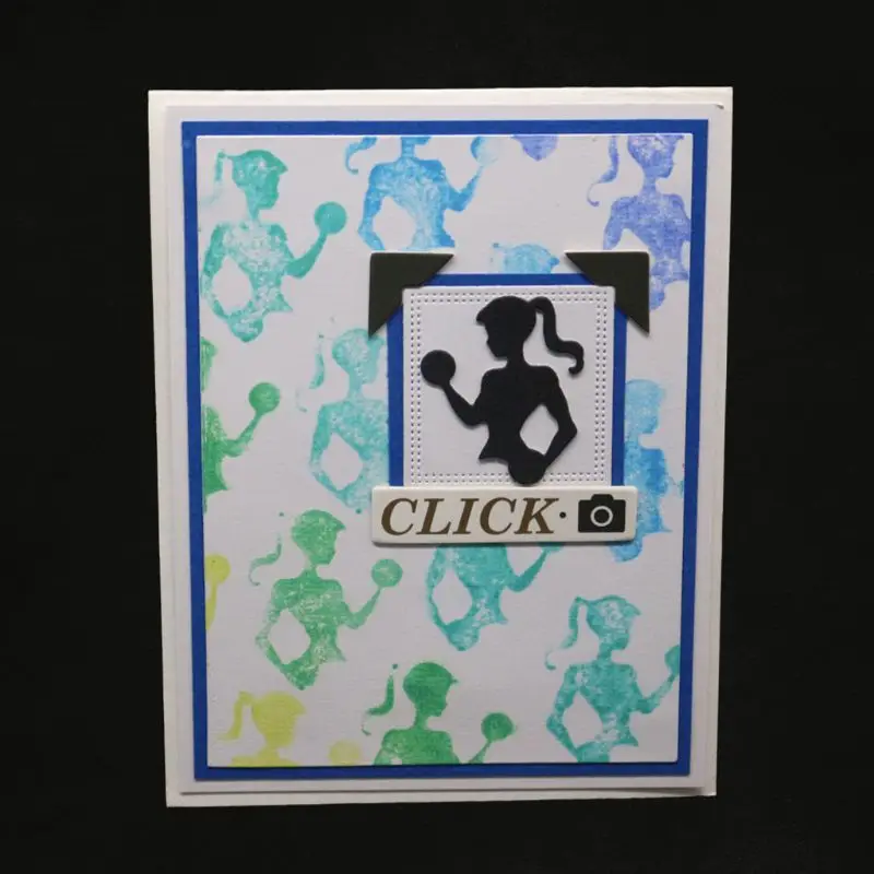 

1Set Fitness Girl Metal Cutting Dies Stencil DIY Scrapbooking Album Stamp Paper Card Embossing Craft Decor