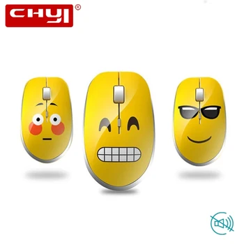 

Silent Wireless Optical Mouse Small Cute Cartoon Anime Face Computer Mice Ultra Slim Ergonomic USB 3D Mice For Kid Girl PC Lapto