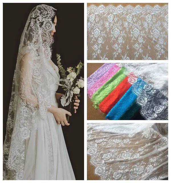 8 colori velo da sposa ciglia gucci illy abito da sposa in pizzo stile  francese gonna per ragazze cucito in pizzo colorato 1 pezzo \u003d 1.5x3  metri|Lace| - AliExpress