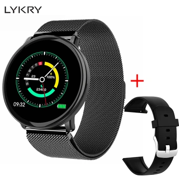 

LYKRY M31 Smart Watch Full Screen Touch IP67 Waterproof Multiple Sports Mode Bracelet Heart rate Blood pressure for xiaomi honor