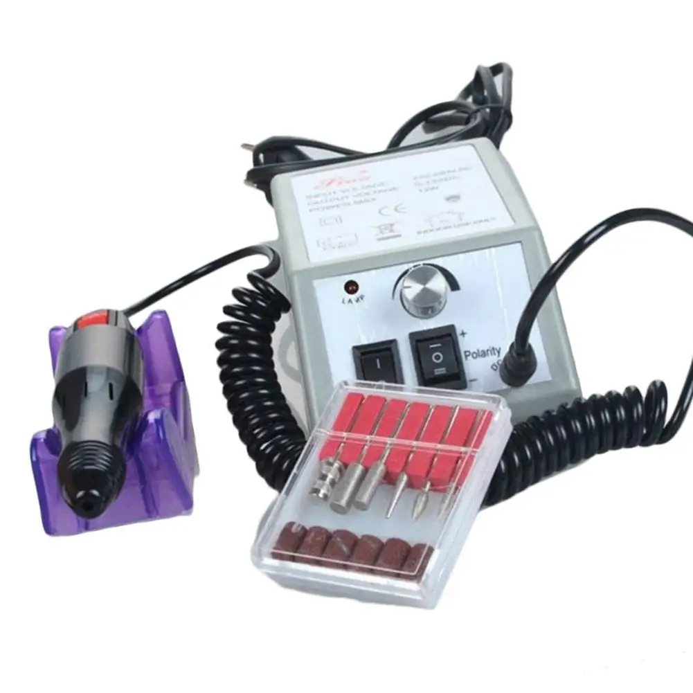 

MeterMall Professional Electric Nail Drill Manicure Machine with Drills 6 Bits Pedicure Manicure Nail Art Equipment Nail File