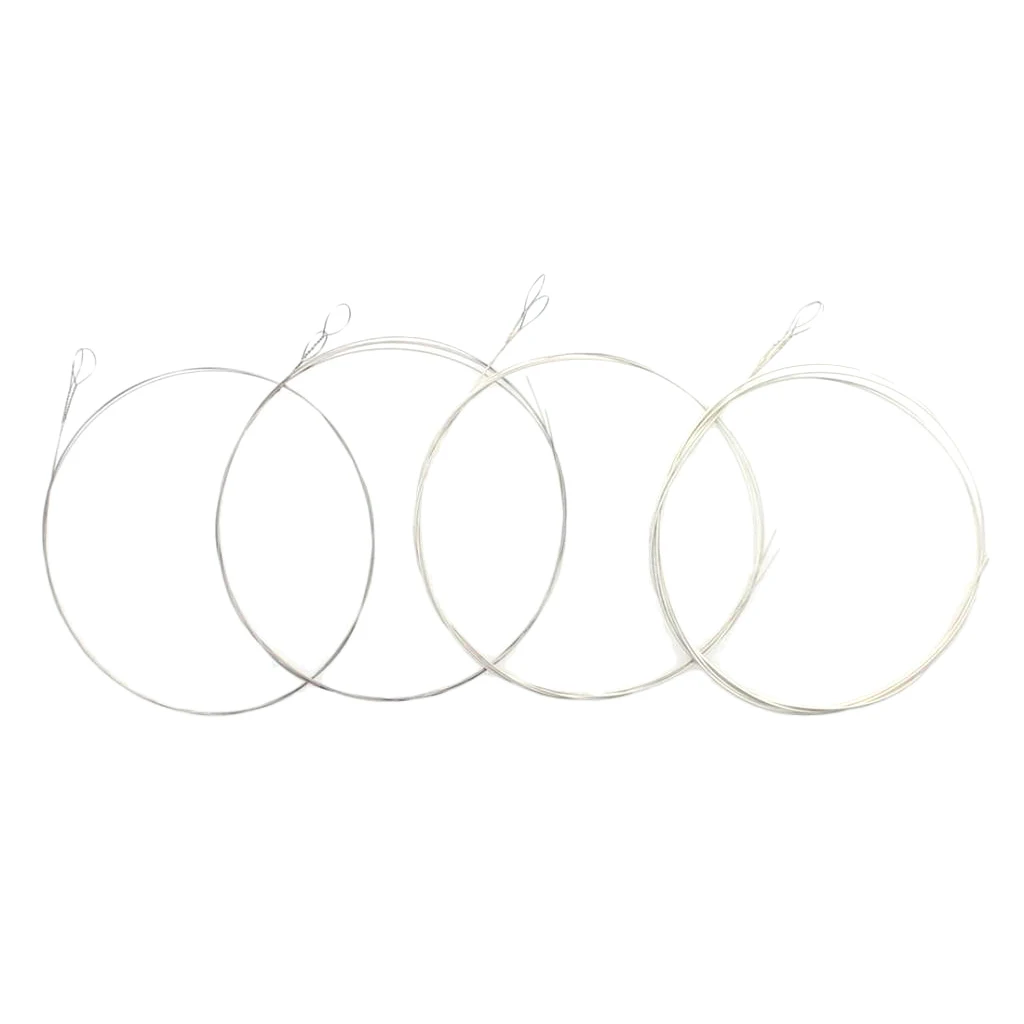 Bone Mandolin Nut Slotted with Mandolin Strings Set for DIY Mandolin Parts